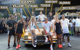 Dàn sao quần vợt “1,1 tỷ USD” bên cạnh chiếc taxi biểu tượng của New York